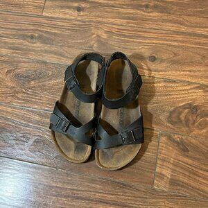 Birkenstock Black Comfort Sandals with Adjustable Straps
